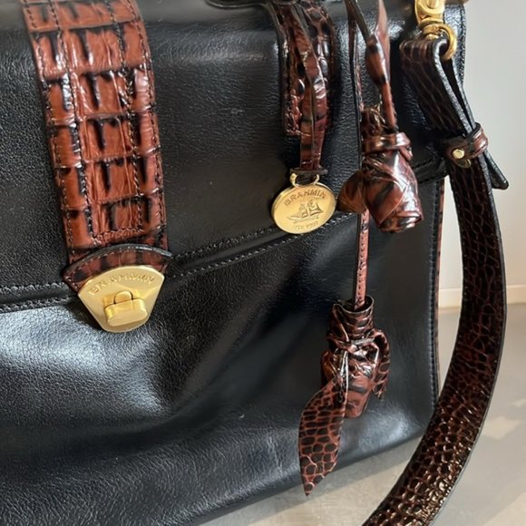 Brahmin Julia Rose Black Lady Tuscan Handbag - Picture 3 of 10